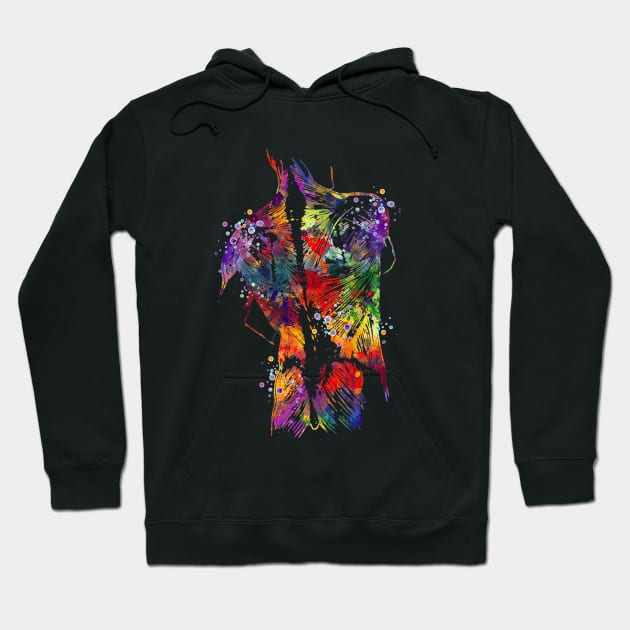 Human Back With Muscles Colorful Watercolor Gift Hoodie by LotusGifts